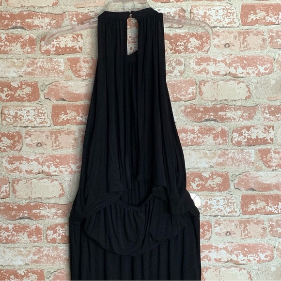 BB DAKOTA Black Jumpsuit XL Knit Halter Elastic Waist EVEREVE - Picture 7 of 7
